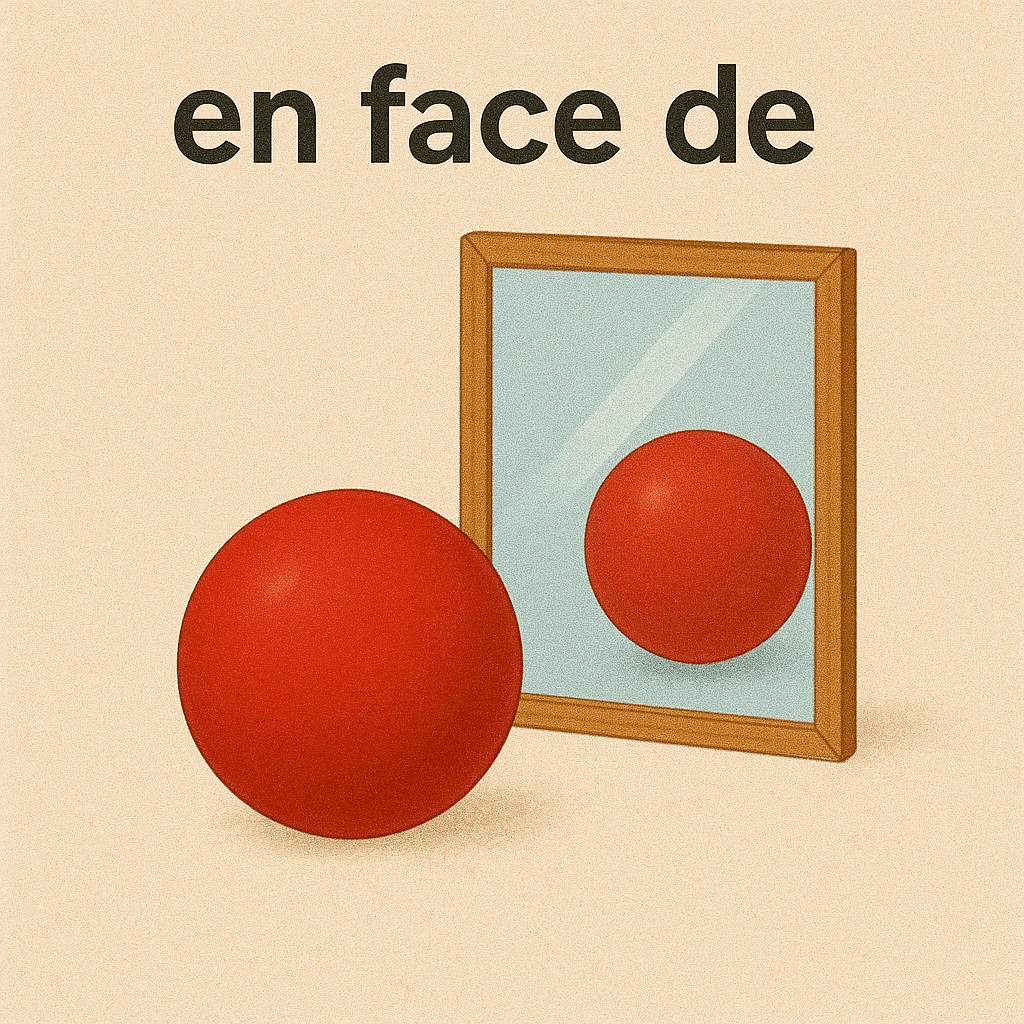 en face de — 在…对面