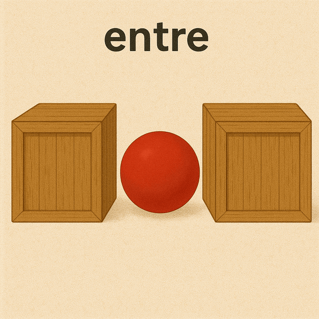 entre — 在…之间