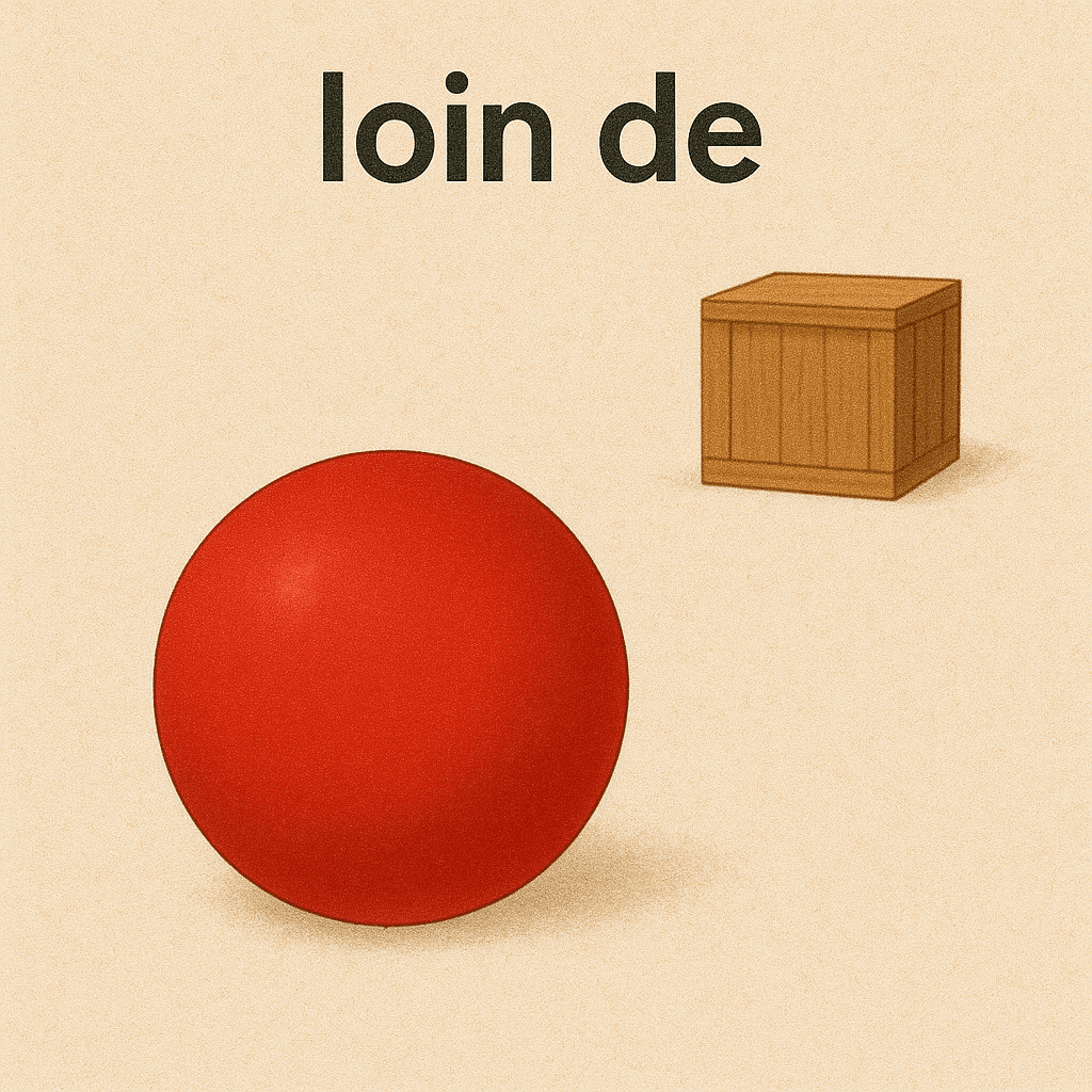 loin de — 远离…