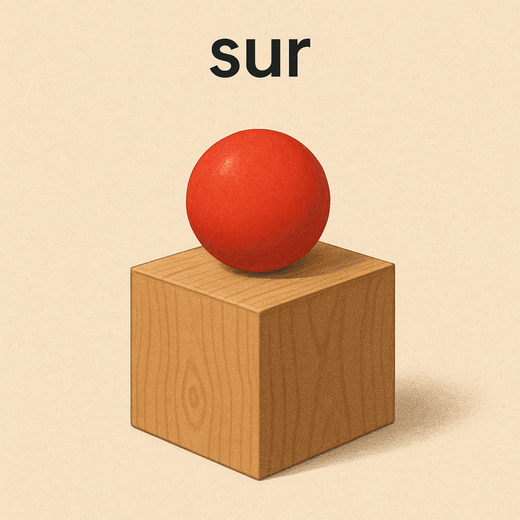 sur — 在…上面